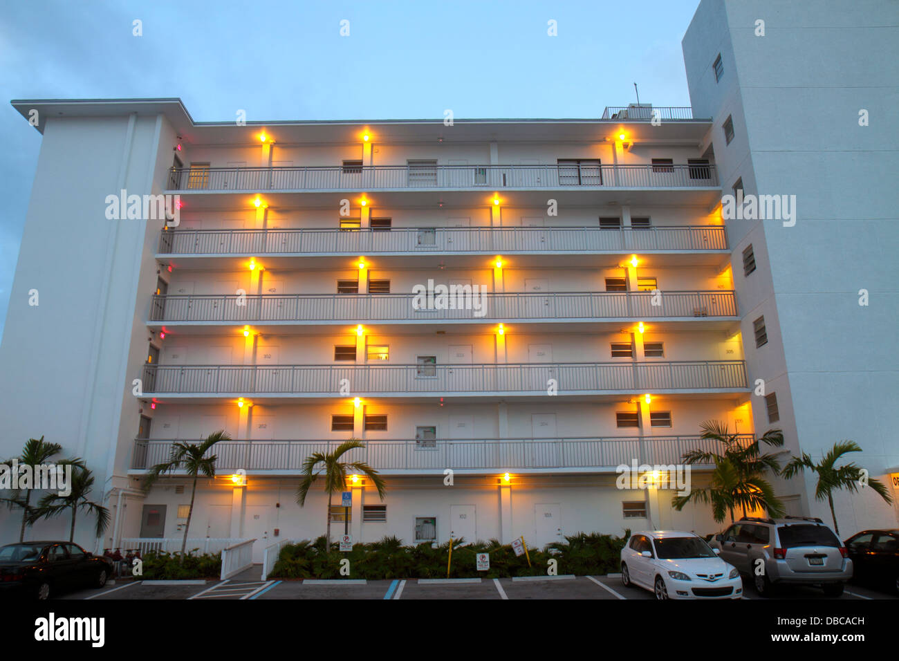 Fort ft. Lauderdale Florida,Bahia Beach,hôtel,condominium appartements résidentiels immeuble, location,bâtiment,balcons,lookin Banque D'Images