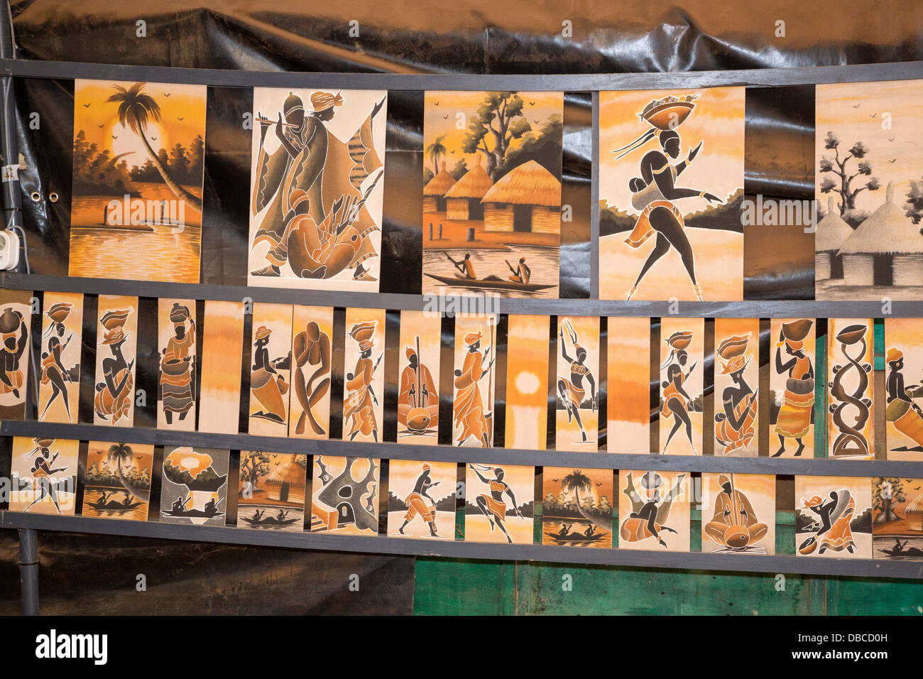 Tableau peinture sur sable - Blog d'objets d'art du Sénégal