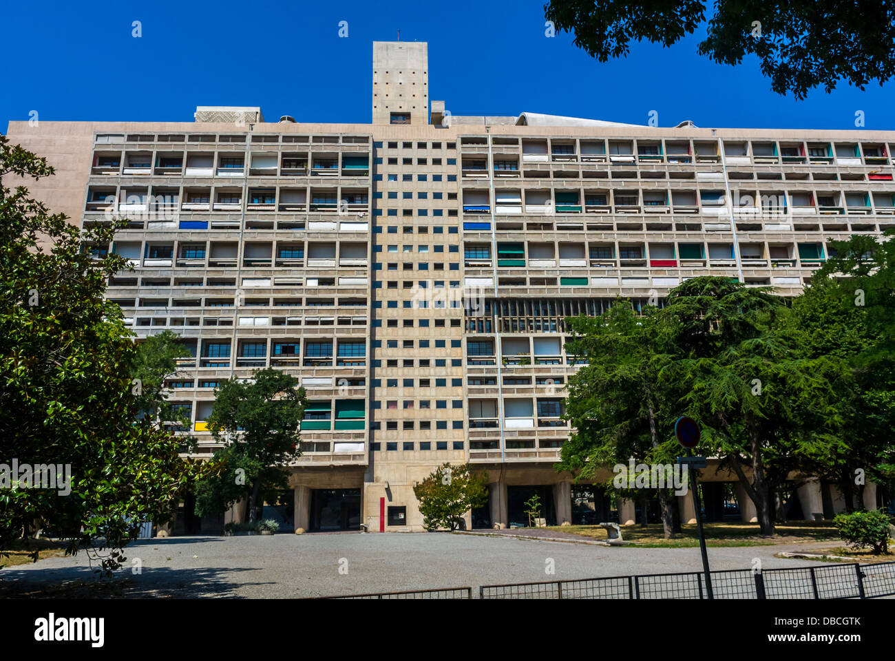 Marseille, France, Architecture moderne, Hôtel et Appartement, par le Corbusier, « la Cité Radieuse » (1947) 1940s conception du bâtiment Banque D'Images