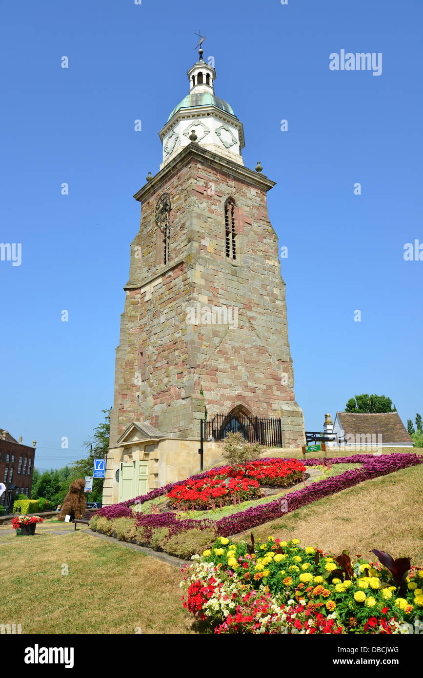 13e siècle Le Clocher (Pepperpot), Church Street, Upton-upon-Severn, Worcestershire, Angleterre, Royaume-Uni Banque D'Images