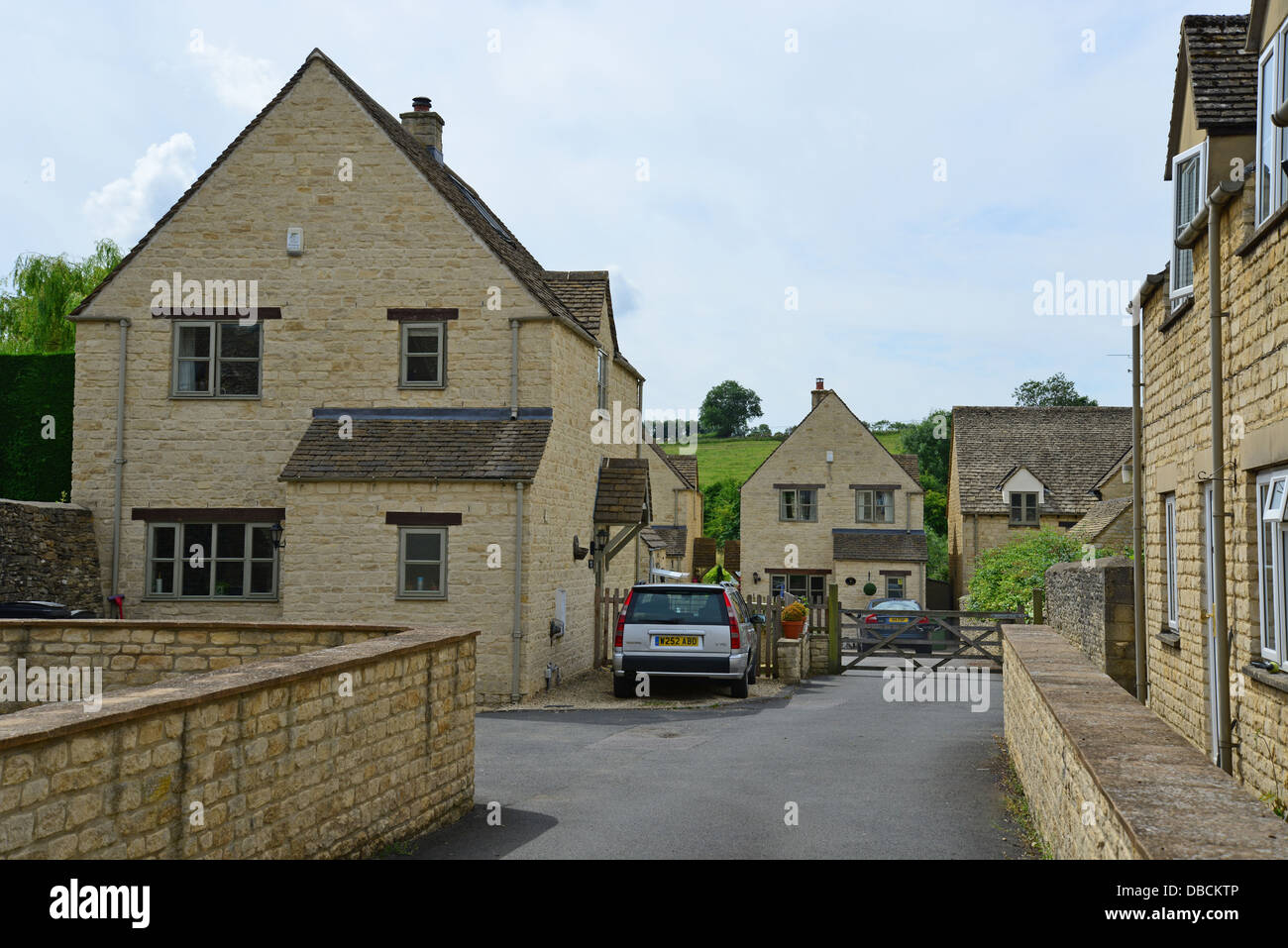 Meadow Court Housing Estate, Northleach (Cotswolds), Gloucestershire, Angleterre, Royaume-Uni Banque D'Images