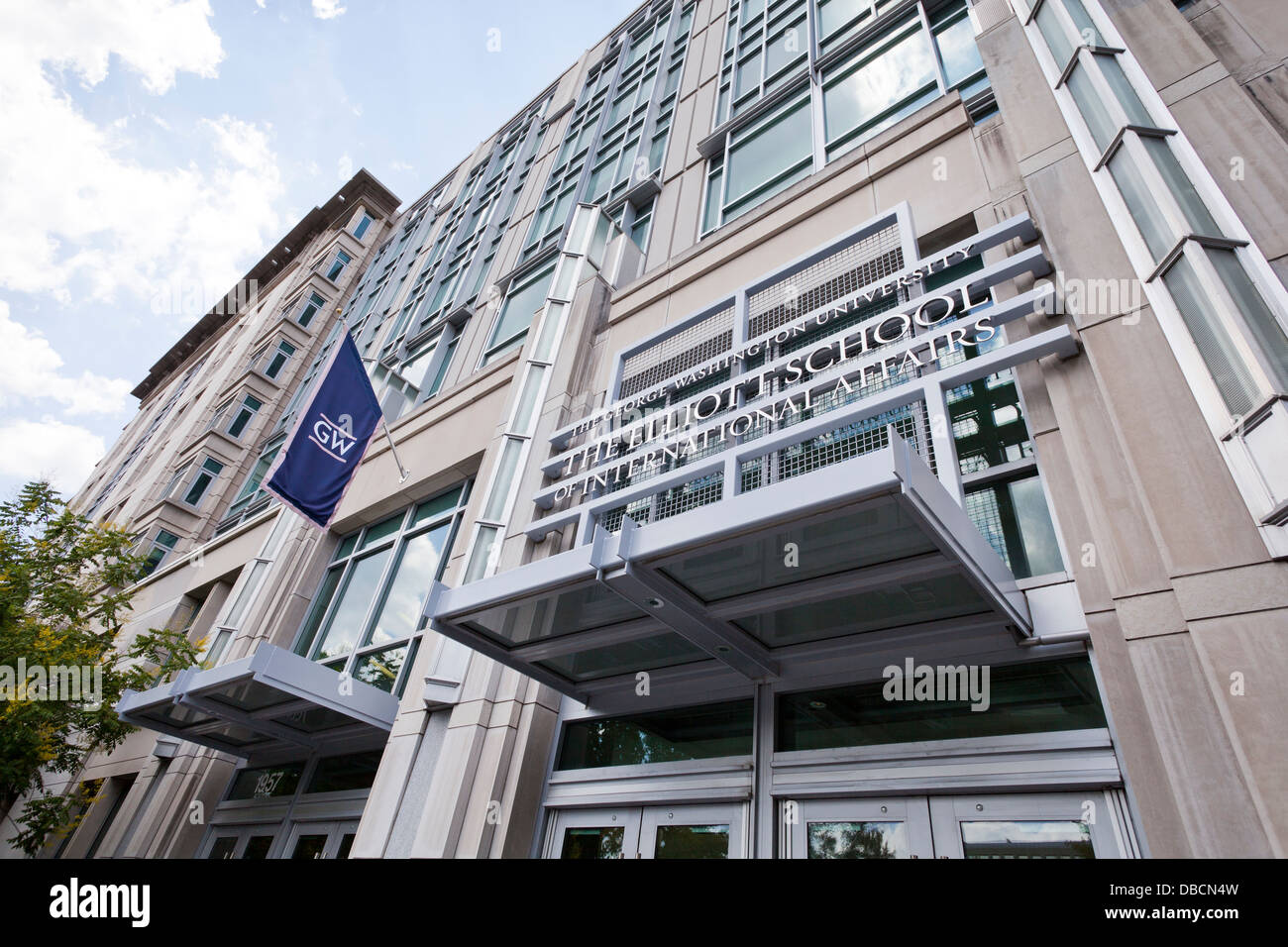L'Université George Washington Elliott School of International Affairs building - Washington DC USA Banque D'Images