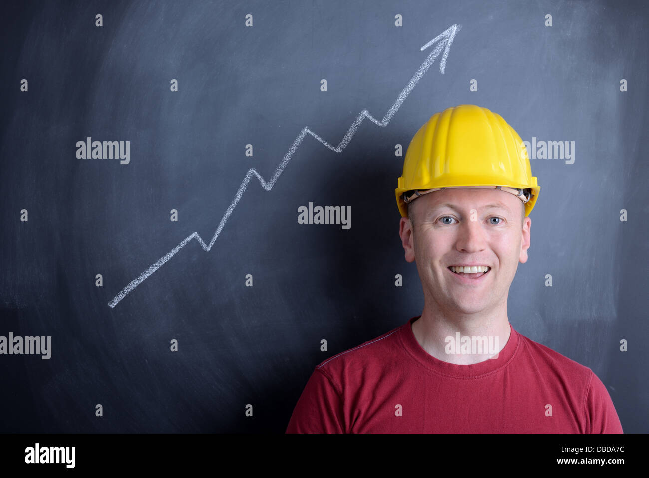 Concept de la croissance du marché de la construction et du logement Banque D'Images