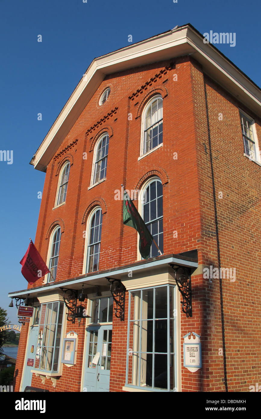 L'architecture victorienne de la ville de Chesapeake, Maryland. Banque D'Images