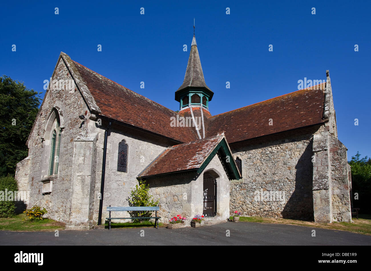 L'église St Blasius, vieux village de Shanklin, Isle of Wight, Hampshire, Angleterre Banque D'Images