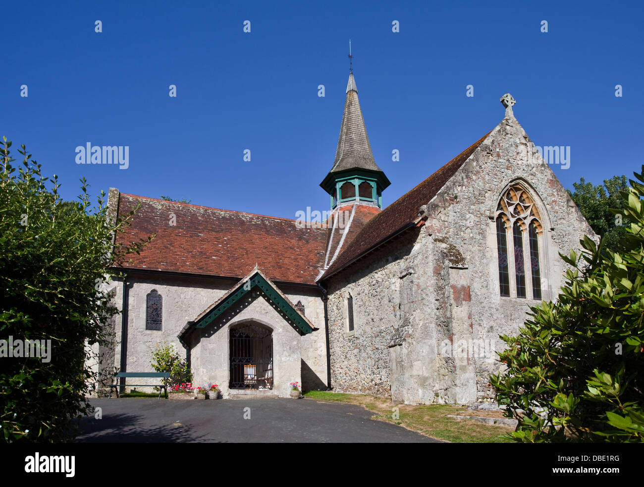 L'église St Blasius, vieux village de Shanklin, Isle of Wight, Hampshire, Angleterre Banque D'Images