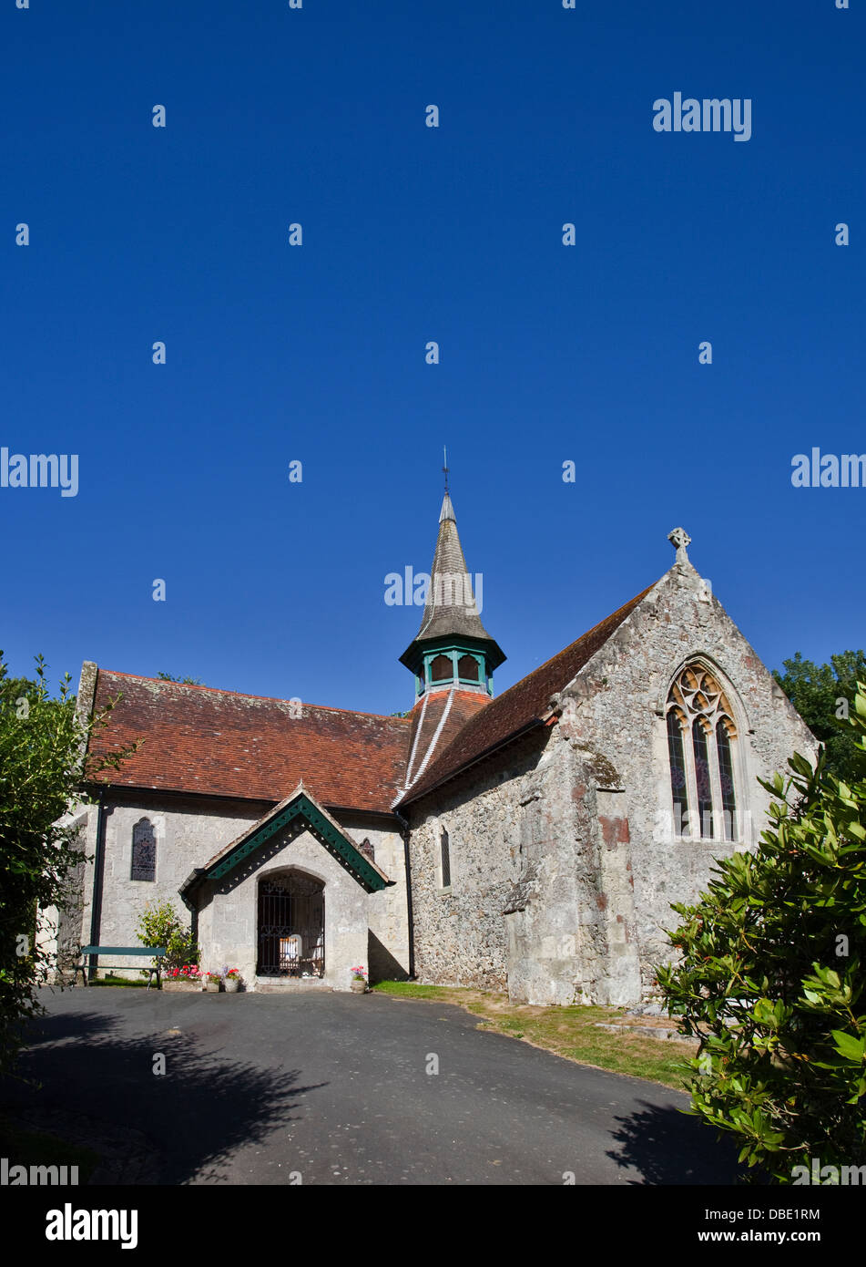 L'église St Blasius, vieux village de Shanklin, Isle of Wight, Hampshire, Angleterre Banque D'Images