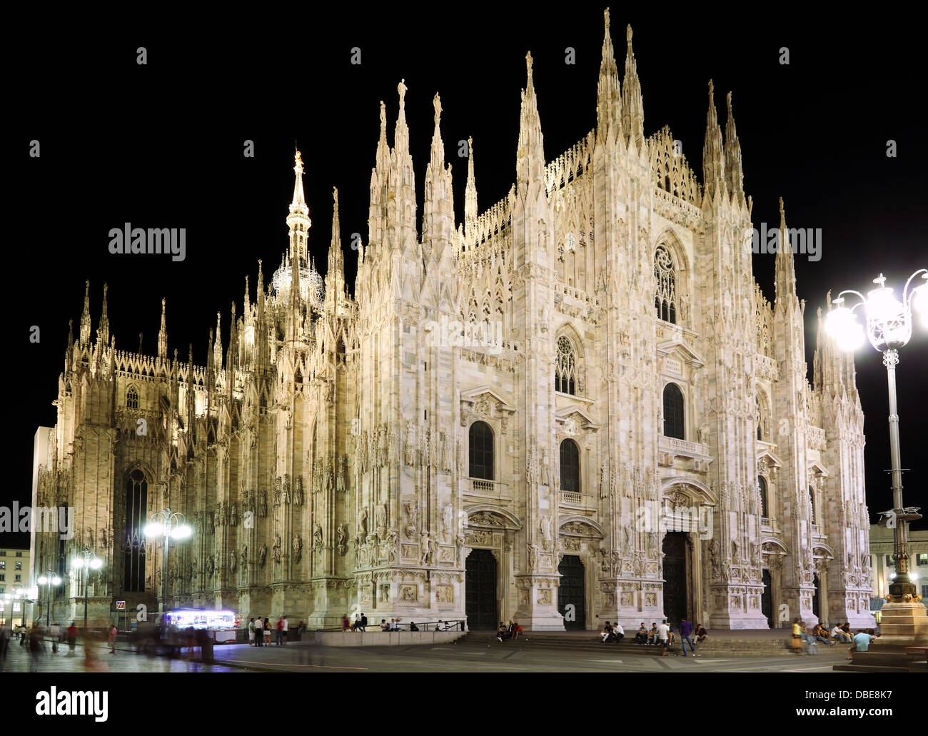 La Piazza Duomo, Milan Italie Banque D'Images