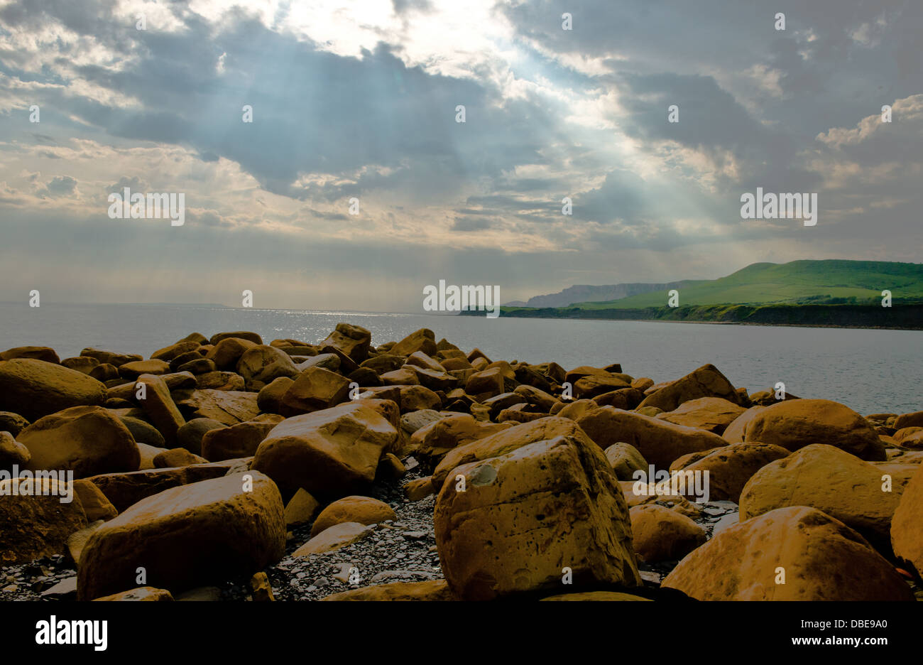 Ligne coaast Kimmeridge, Dorset, Angleterre, Royaume-Uni Banque D'Images