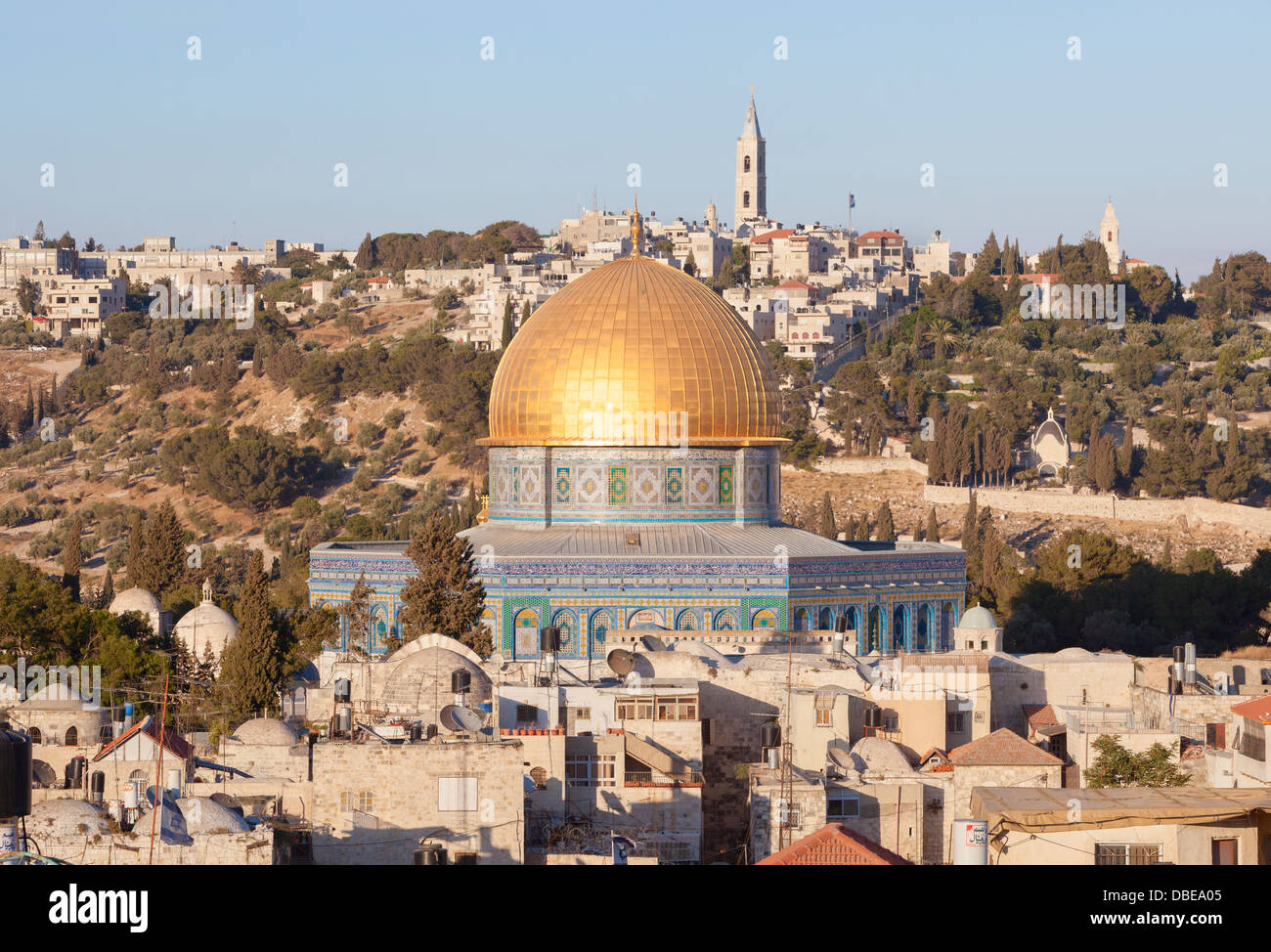 Vue panoramique de Jérusalem, Israël / Palestine Banque D'Images