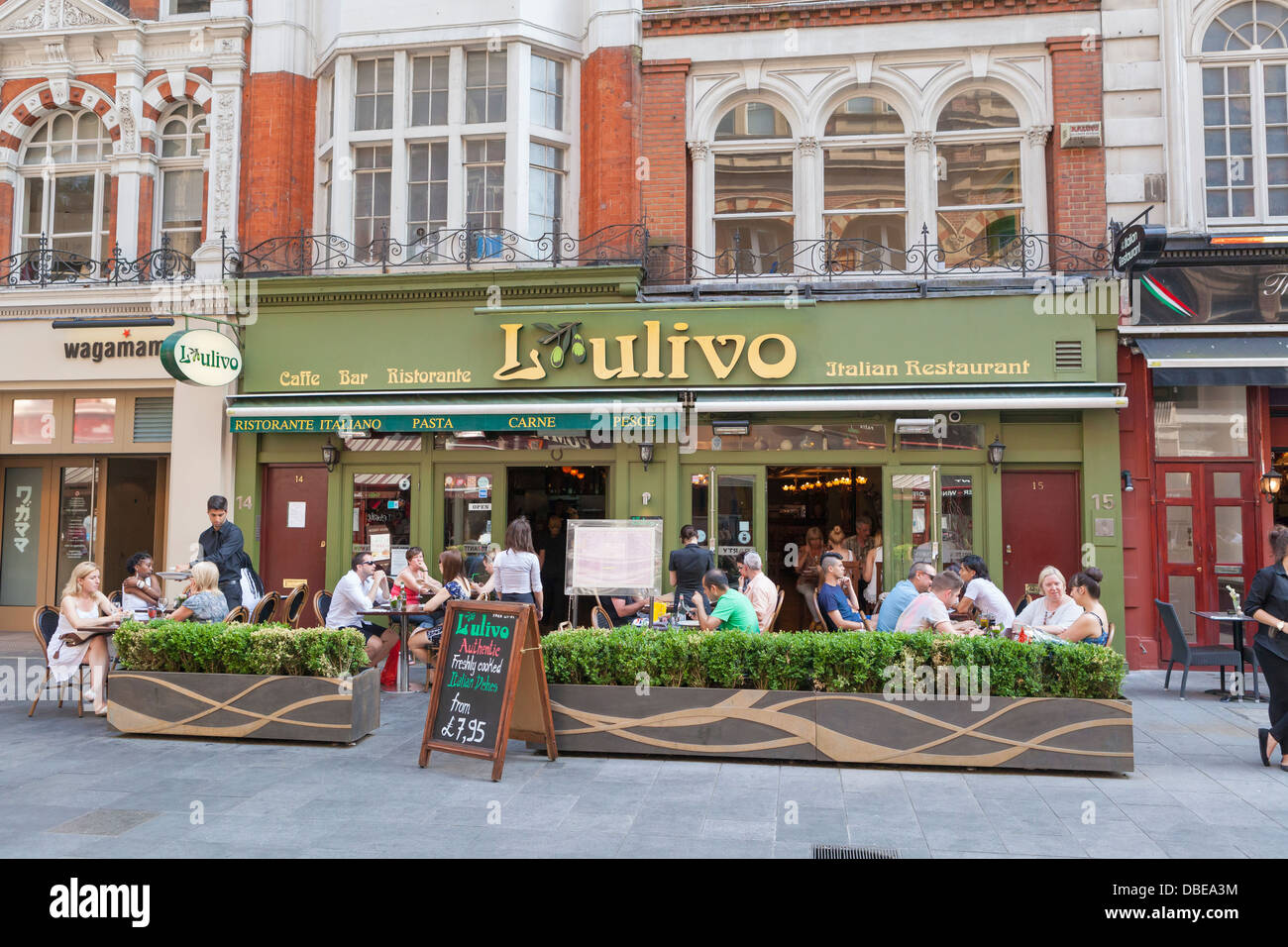 L'Ulivo restaurant à Londres, Angleterre Banque D'Images