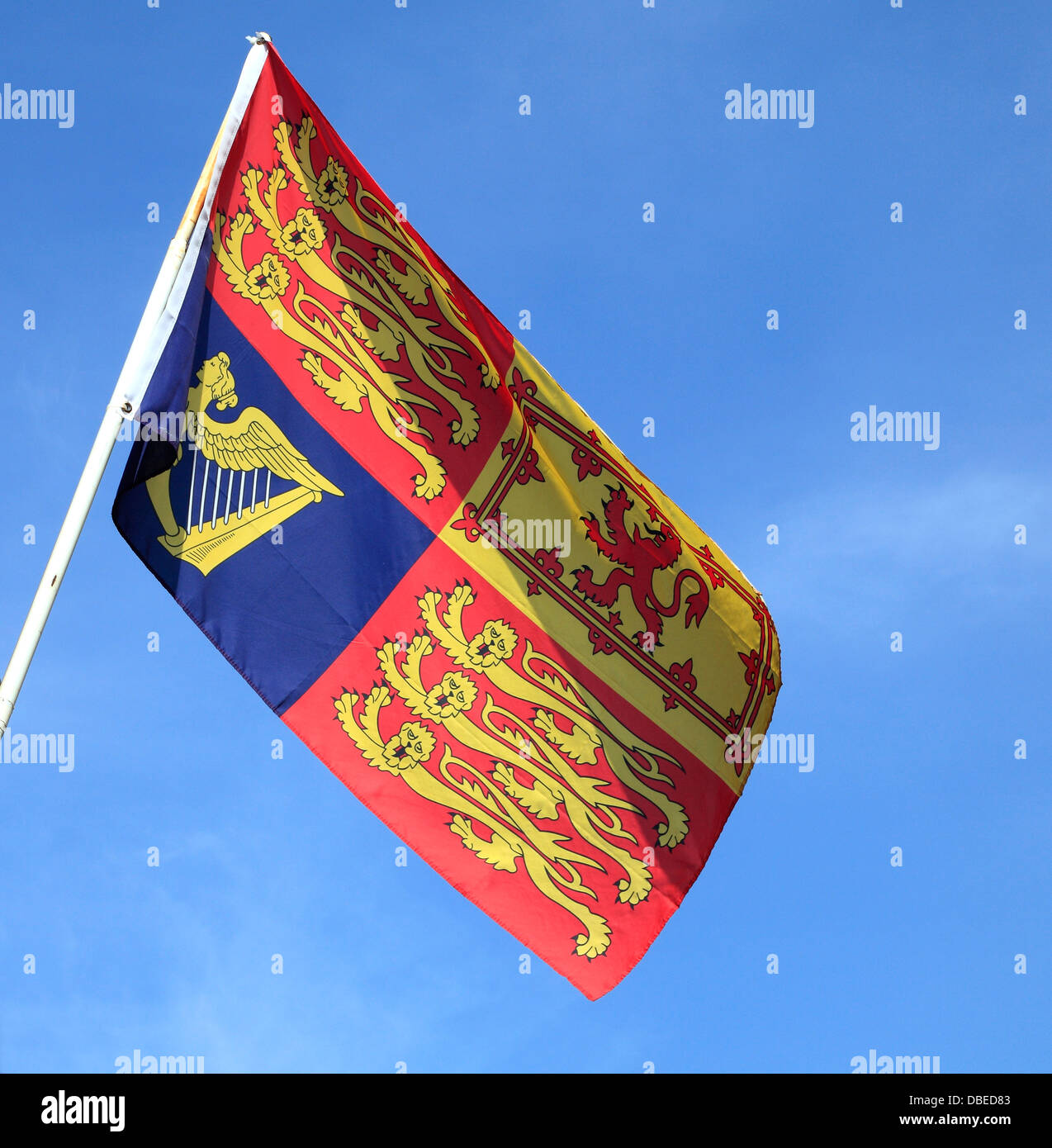 Royal Standard, d'un drapeau, drapeaux UK Angleterre Banque D'Images