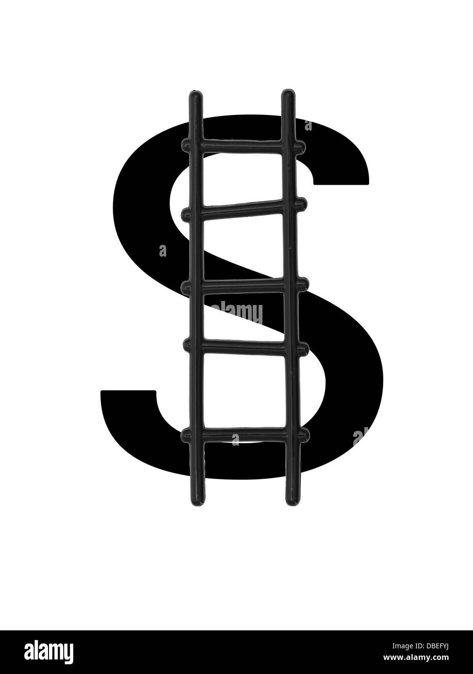 Une image conceptuelle d'un escalier de remonte Banque D'Images