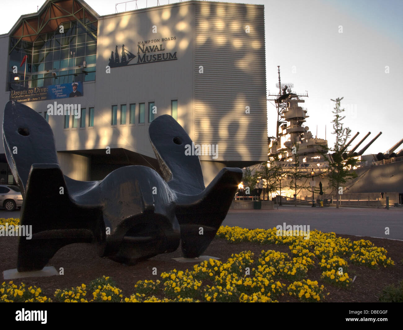 Navire d'Hampton Roads Naval Museum NORFOLK VIRGINIA USA Banque D'Images
