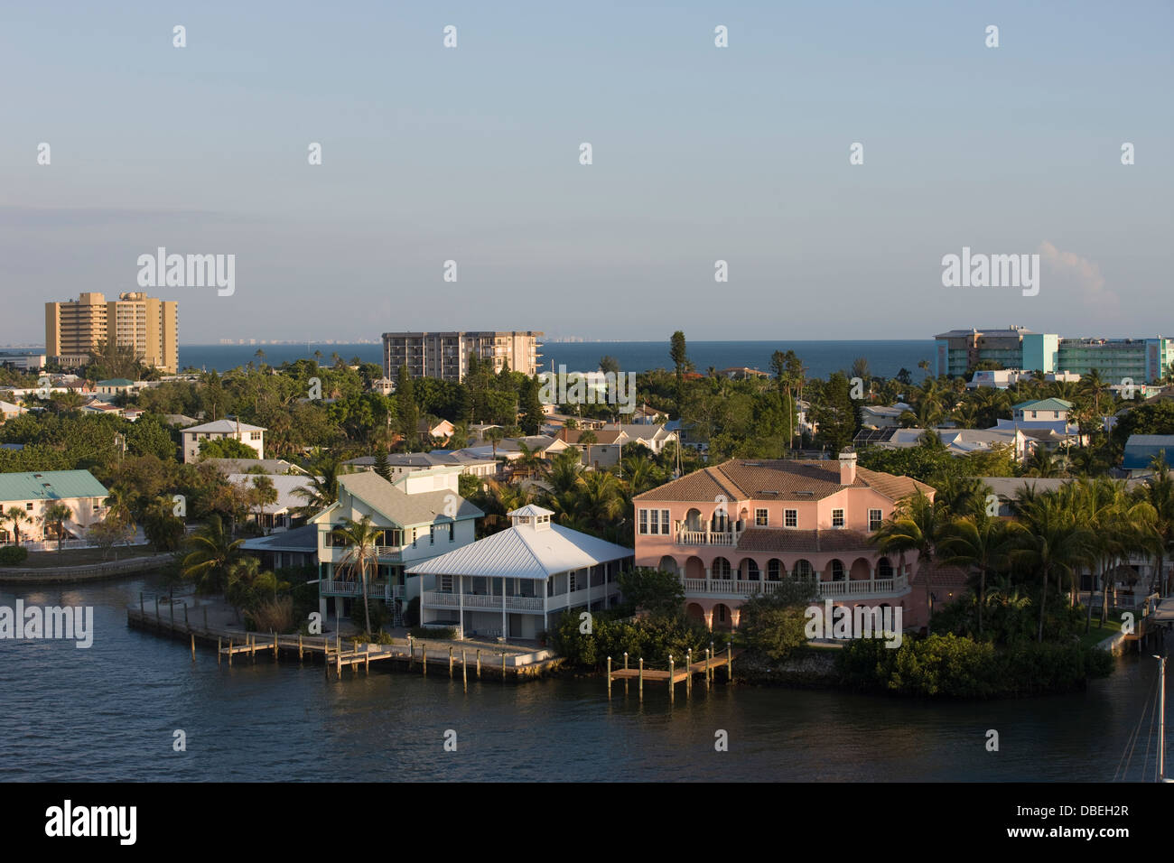 SKYLINE FORT MYERS BEACH FLORIDE USA Banque D'Images