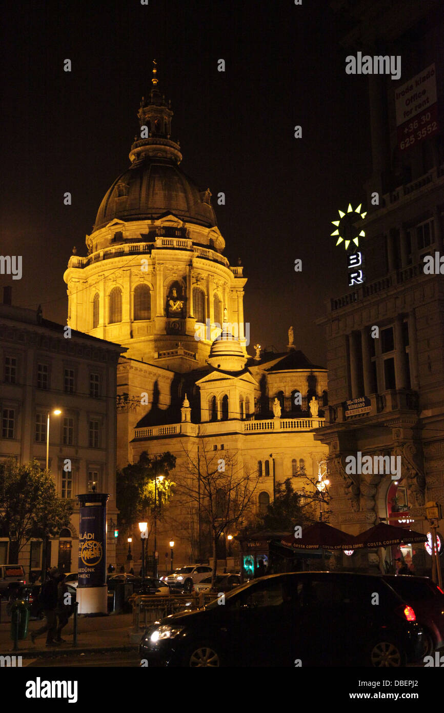 Vue sur la basilique Saint-Étienne, Budapest Banque D'Images