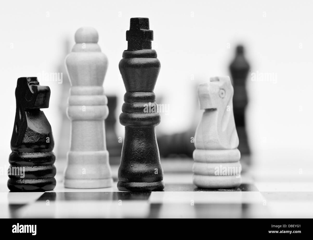 Application de la stratégie d'échecs et des tactiques en champ entreprise concept Banque D'Images