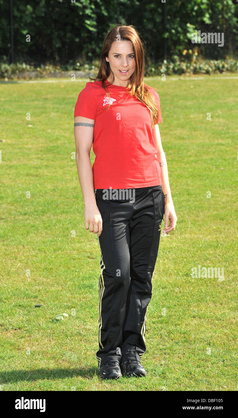 Melanie Chisholm, alias Mel C Triathlon de Londres Virgin Active - photocall organisé chez Virgin Active, Bromyard Avenue. Londres, Angleterre - 07.06.11 Banque D'Images