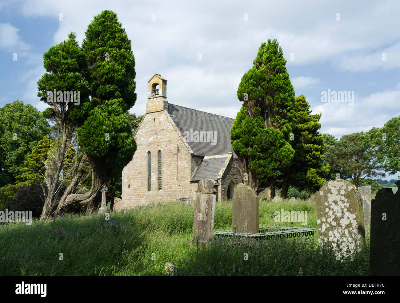 L'église paroissiale de Rouvroy Banque D'Images