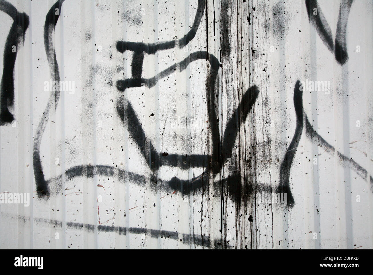 Peinture noir et blanc Banque D'Images