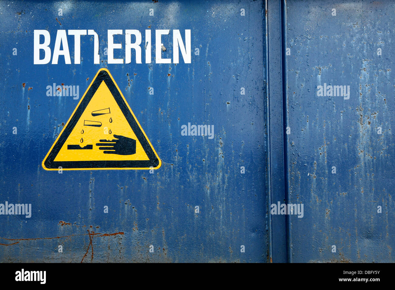 Méfiez-vous des dommages de peau Banque D'Images