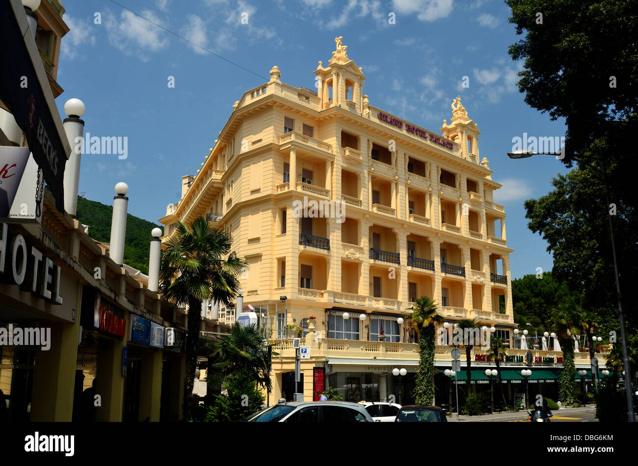 Grand Hotel Palace Opatija Istrie Kvarner Croatie Golfe Banque D'Images