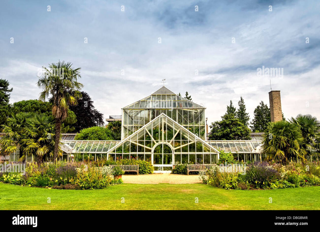 Jardin botanique de Cambridge, Angleterre Banque D'Images
