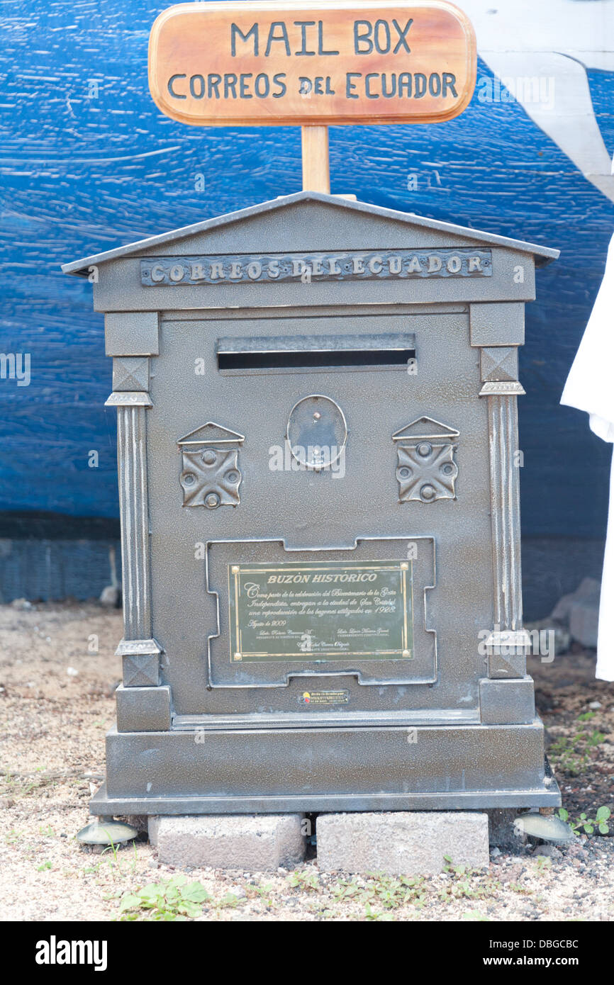 Mail Box, Puerto Baquerizo Moreno, San Cristobal Island, îles Galapagos, Equateur Banque D'Images