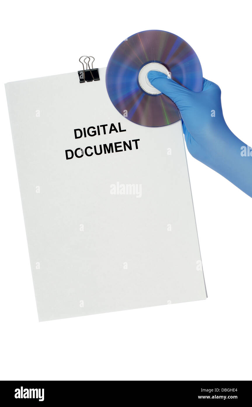 Document numérique Banque D'Images