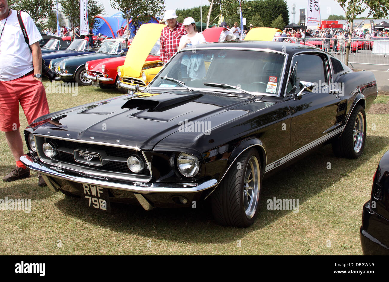 Ford Mustang classique en noir Banque D'Images