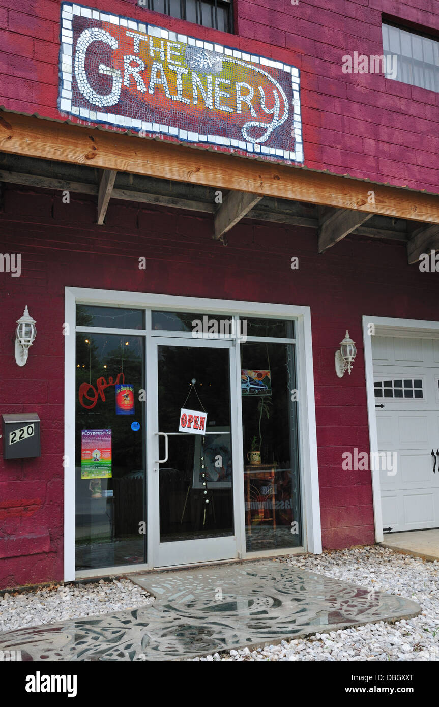 L'Grainery, une galerie d'art et studio à Rocky Mount, Virginie Banque D'Images