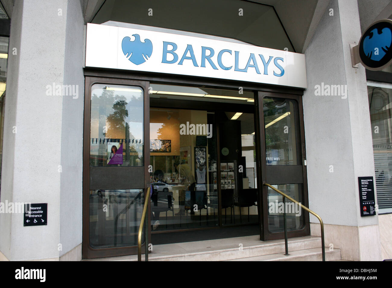 La direction de la Barclays Bank Westminster près de Tothill Street London uk 2013 Banque D'Images
