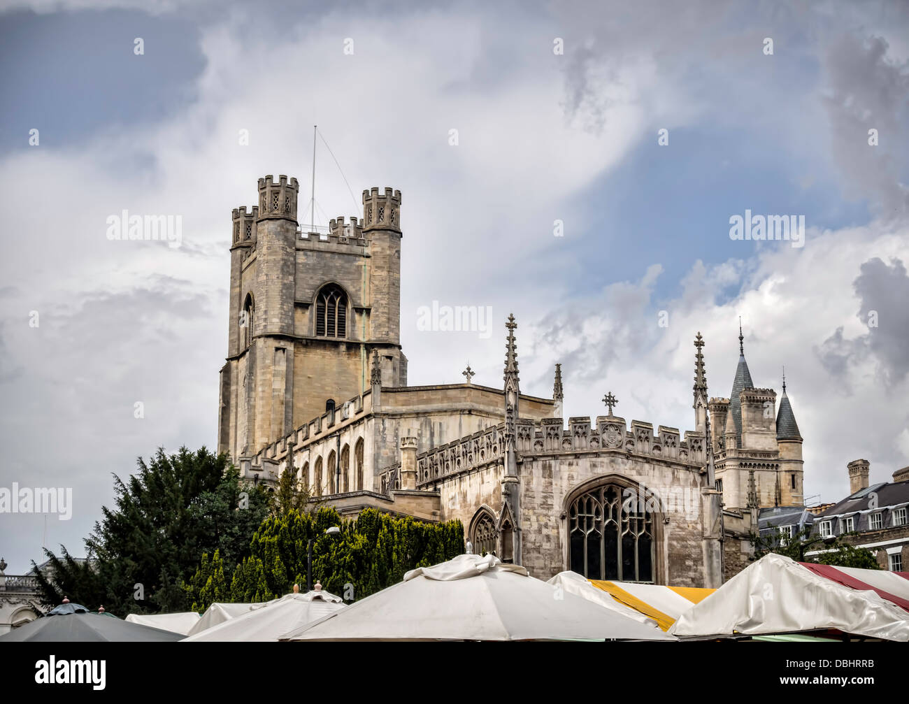 Grand St Marys l'église de l'Université de Cambridge Banque D'Images