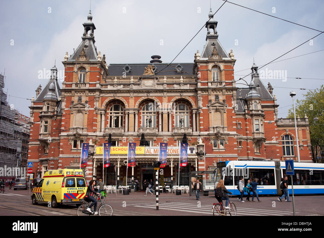 Stadsschouwburg théâtre municipal datant de 1894 à Amsterdam, Hollande, Pays-Bas, de style néo-Renaissance Banque D'Images