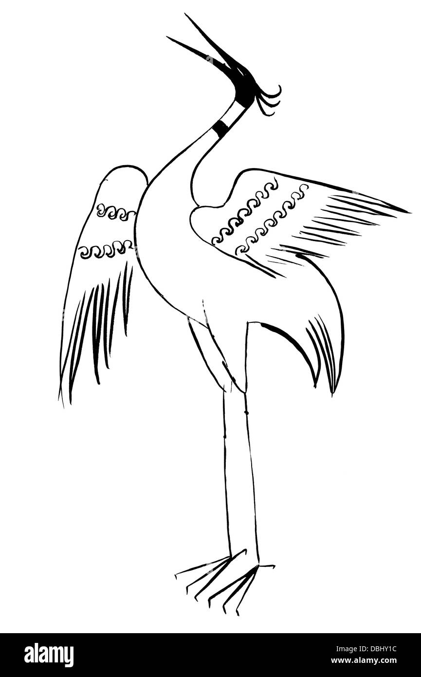 Photo stylisée des contes de Stork Banque D'Images