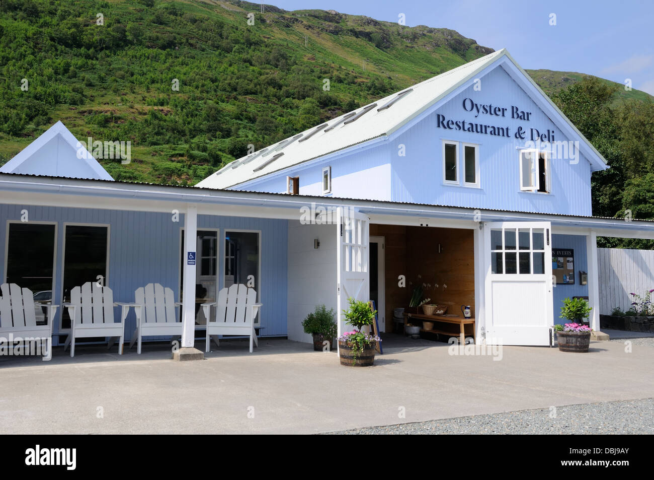 Le Loch Fyne Oyster bar restaurant et épicerie. Banque D'Images