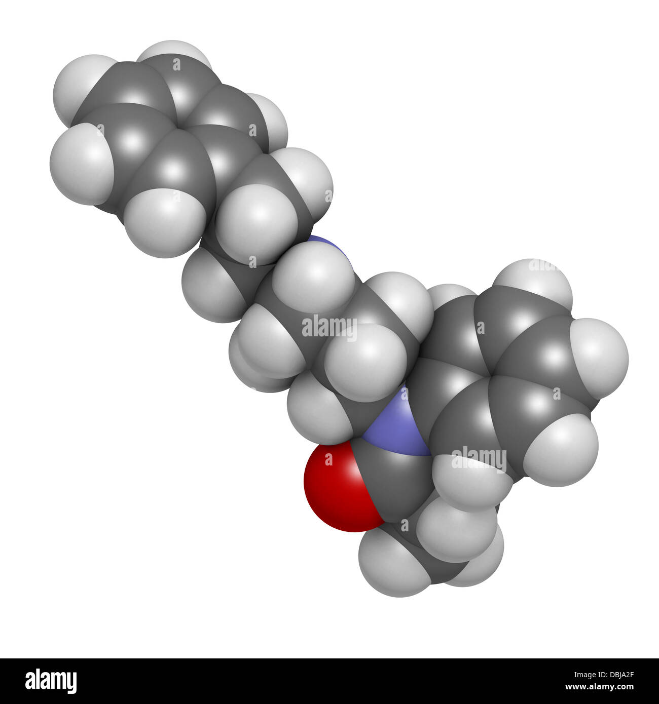 Finasteride calvitie médicament, la structure chimique. Aussi l'hyperplasie prostatique, d'hypertrophie de la prostate). Banque D'Images