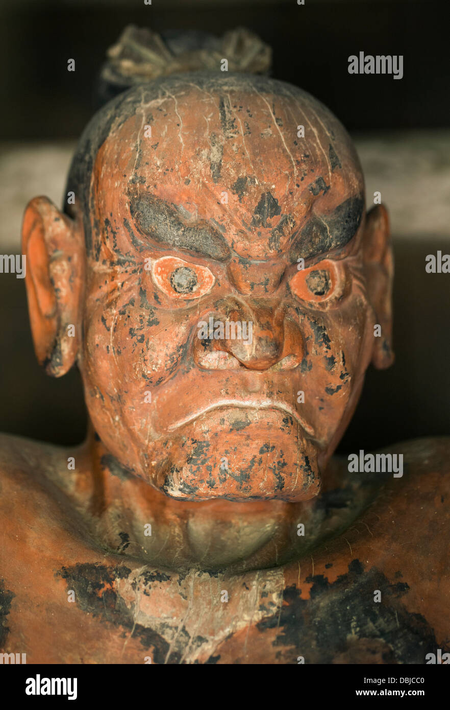 Tourinji, Temple Guardian Nio Ishigaki Island, Okinawa, Japon Banque D'Images