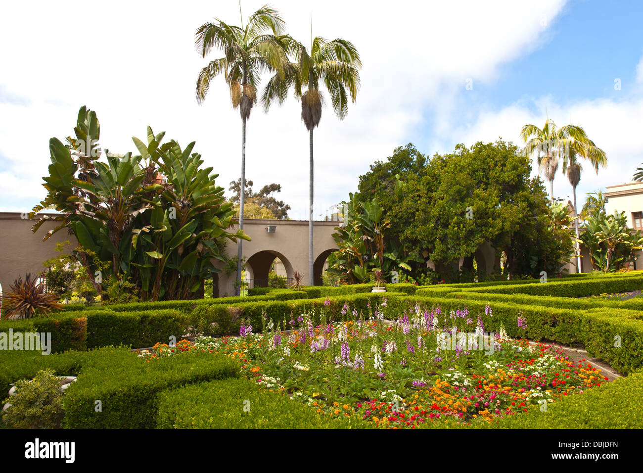 Balboa Park Gardens à San Diego en Californie. Banque D'Images