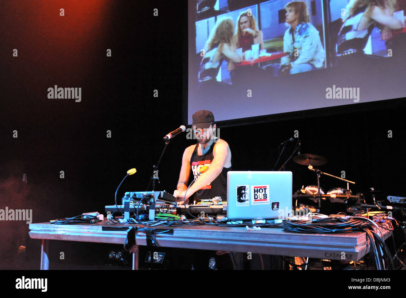 Edinburgh Fringe Festival 2013 Lancement presse à chaud le bas ventre Time Machine Dub Tom Loud Banque D'Images