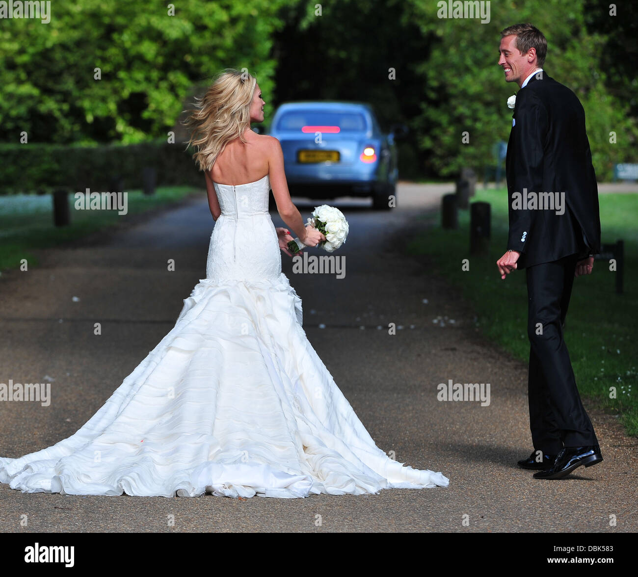 Peter Crouch et Abbey Clancy Abigail Clancy aka aka aka Abbaye Crouch Crouch Abigail Abigail Clancy Abbaye aka aka aka Crouch Crouch Abigail mariage à Stapleford Park Hotel Leicestershire, Angleterre - 30.06.11 Banque D'Images