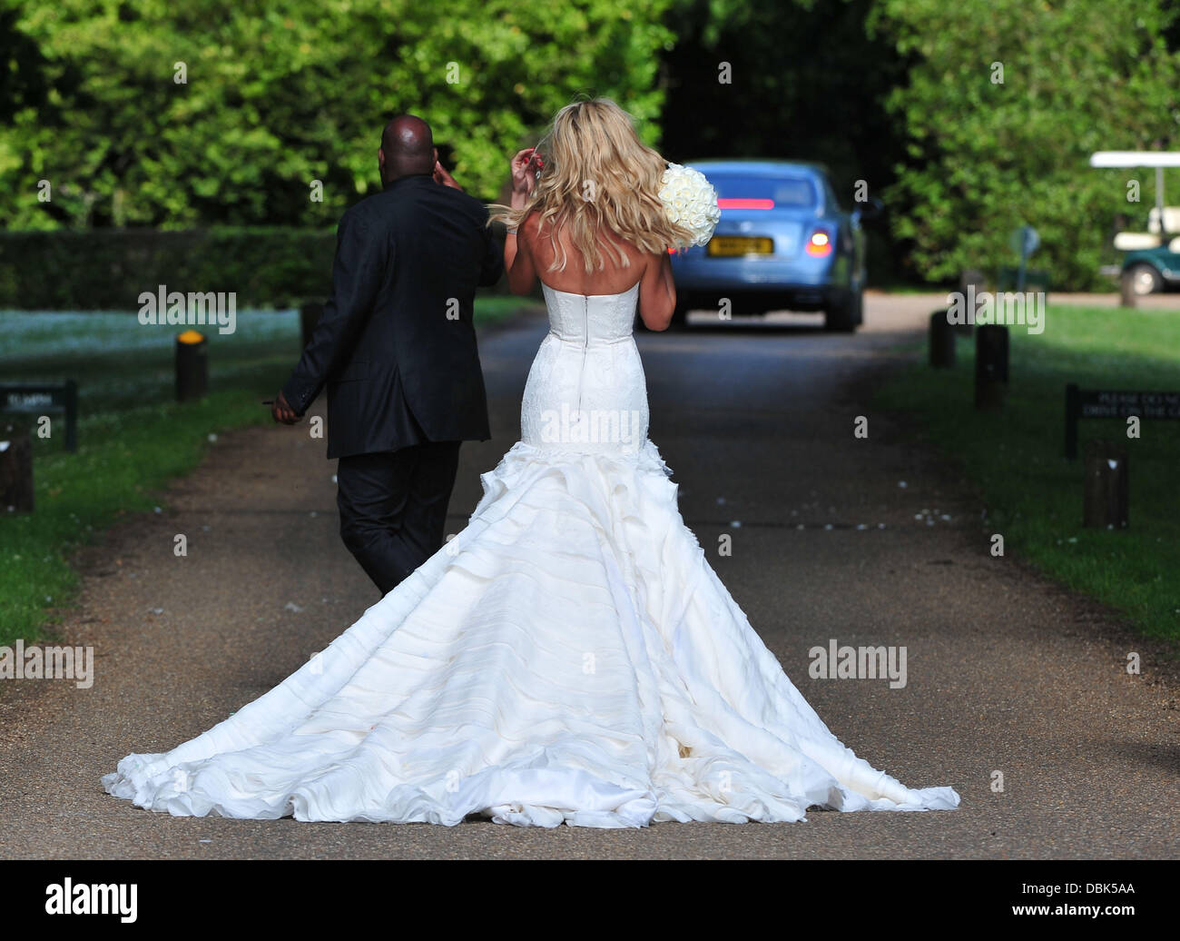 Peter Crouch et Abbey Clancy Abigail Clancy aka aka aka Abbaye Crouch Crouch Abigail Abigail Clancy Abbaye aka aka aka Crouch Crouch Abigail Mariage à Stapleford Park Hotel Leicestershire, Angleterre - 30.06.11 Banque D'Images