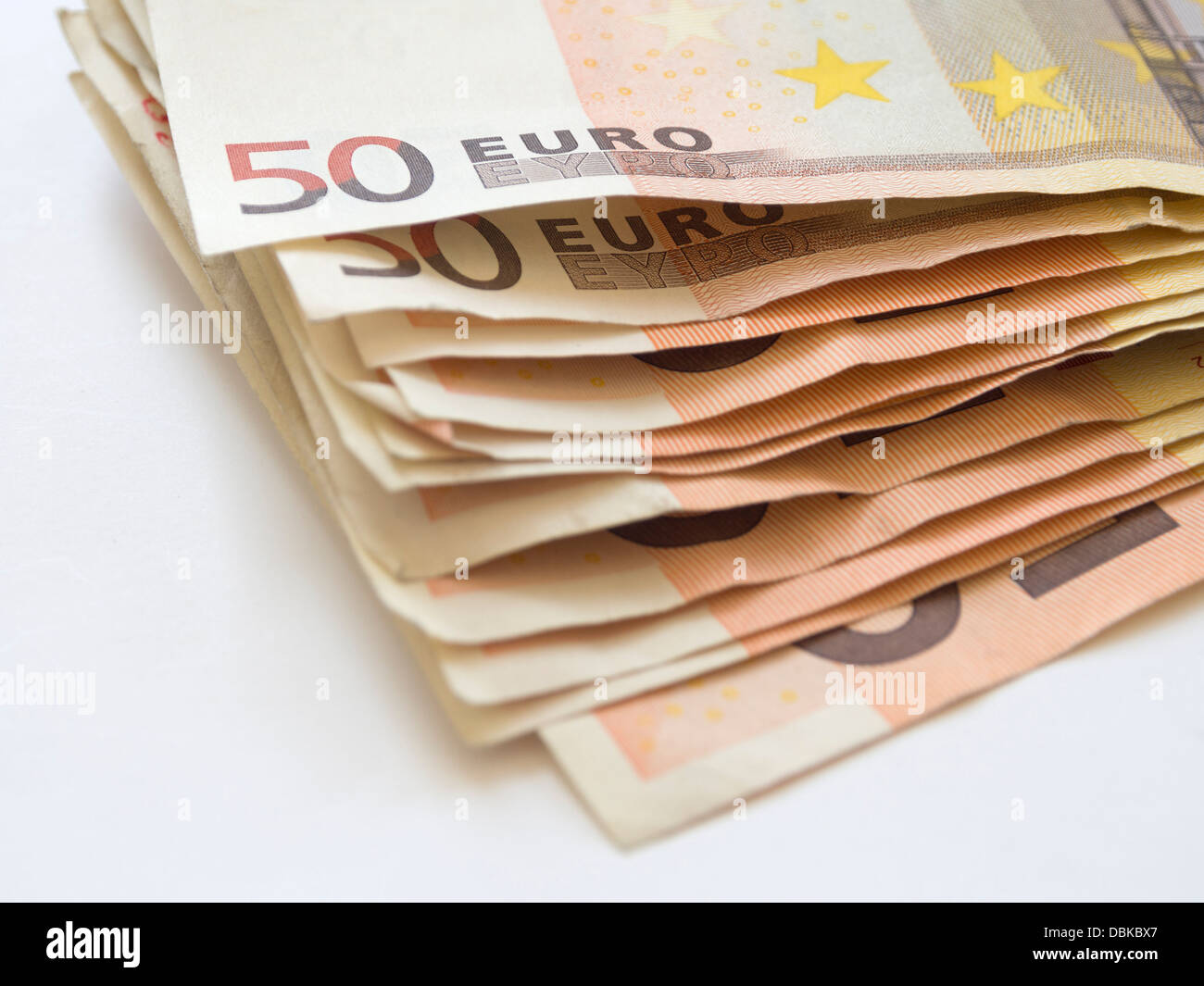 Pile de billets de 50 euros Banque de photographies et d’images à haute ...