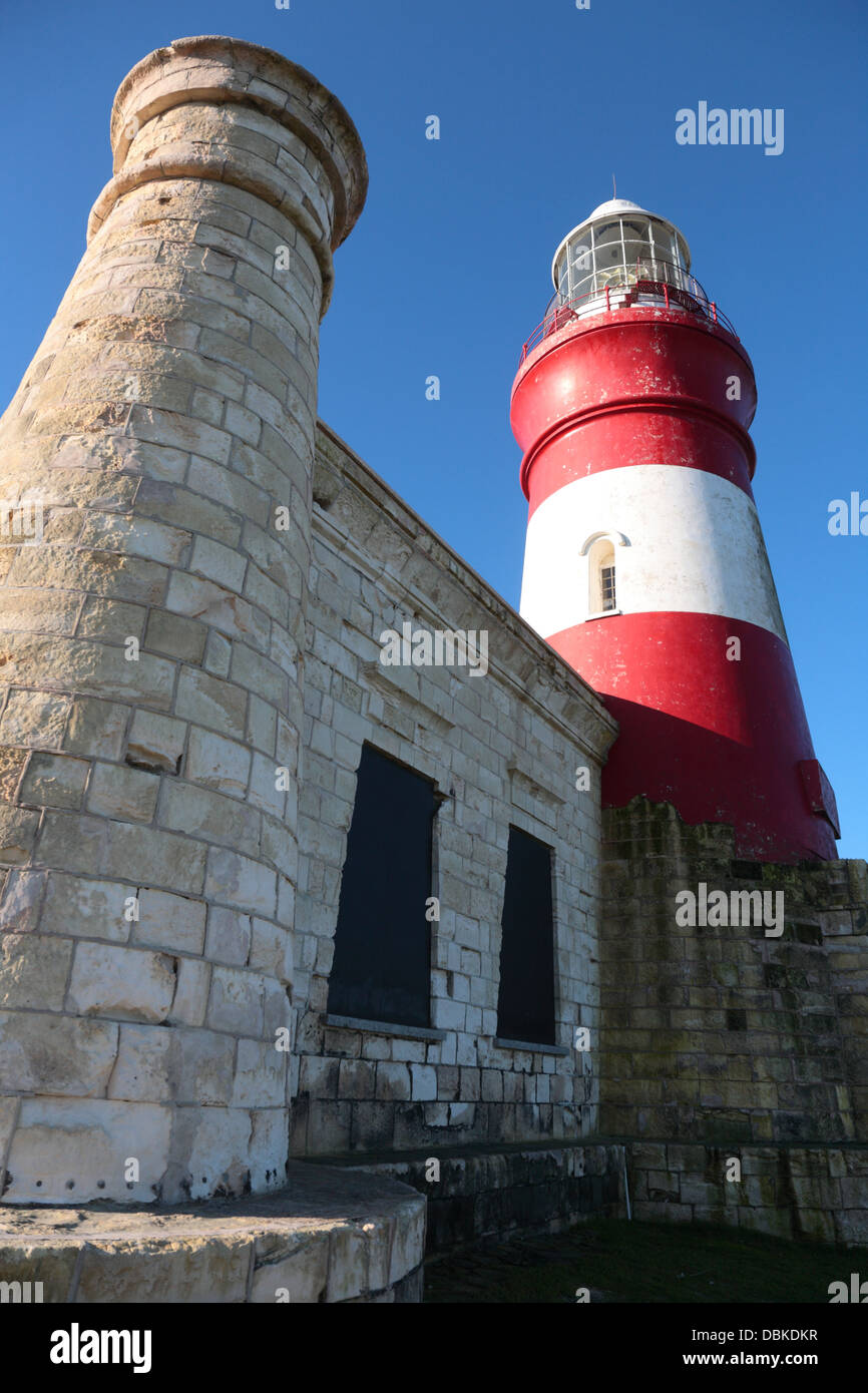 Phare du cap Agulhas, le point le plus au sud de l'Afrique Banque D'Images