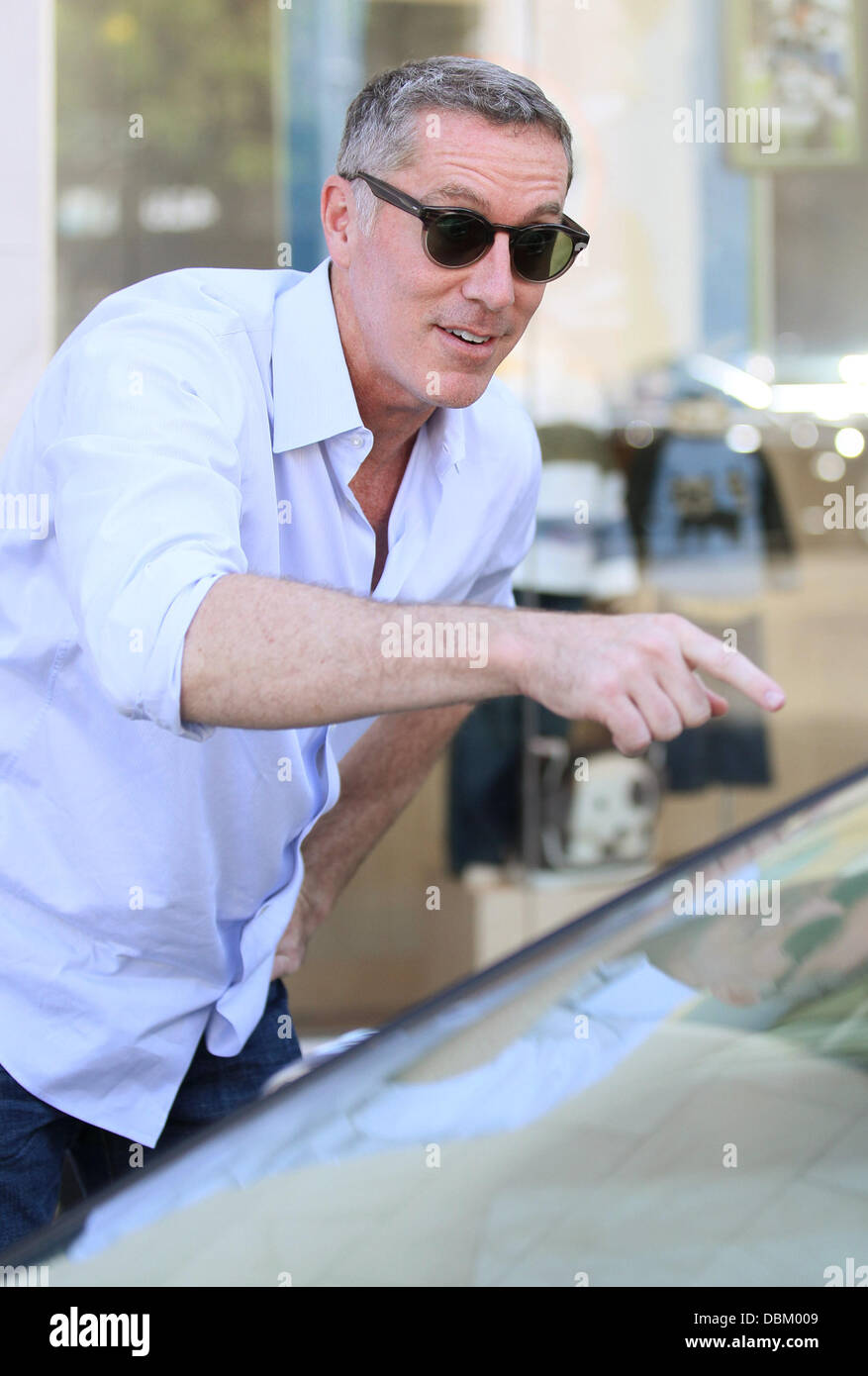 Michael James McDonald quitte la ferme après le déjeuner à Beverly Hills, Los Angeles, Californie, USA - 11.07.11 Banque D'Images