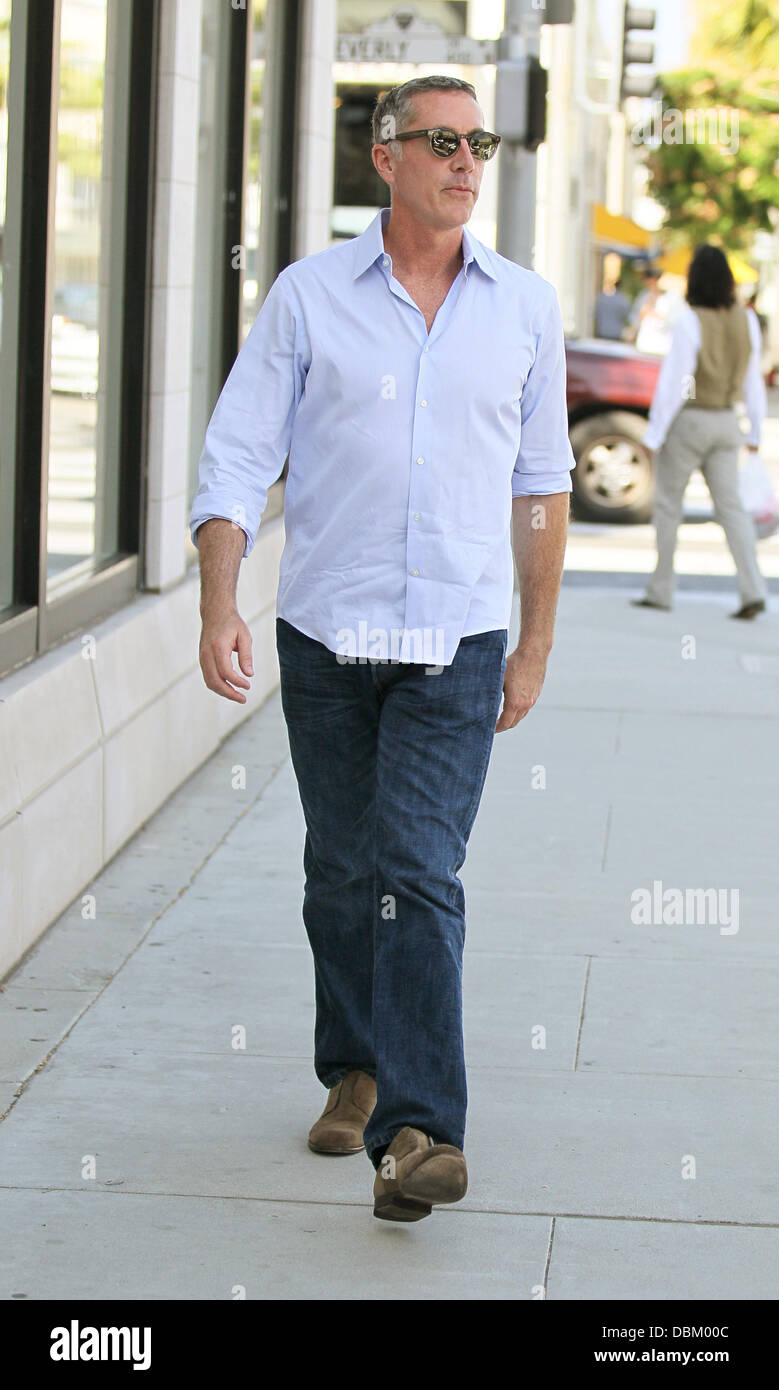 Michael James McDonald quitte la ferme après le déjeuner à Beverly Hills, Los Angeles, Californie, USA - 11.07.11 Banque D'Images