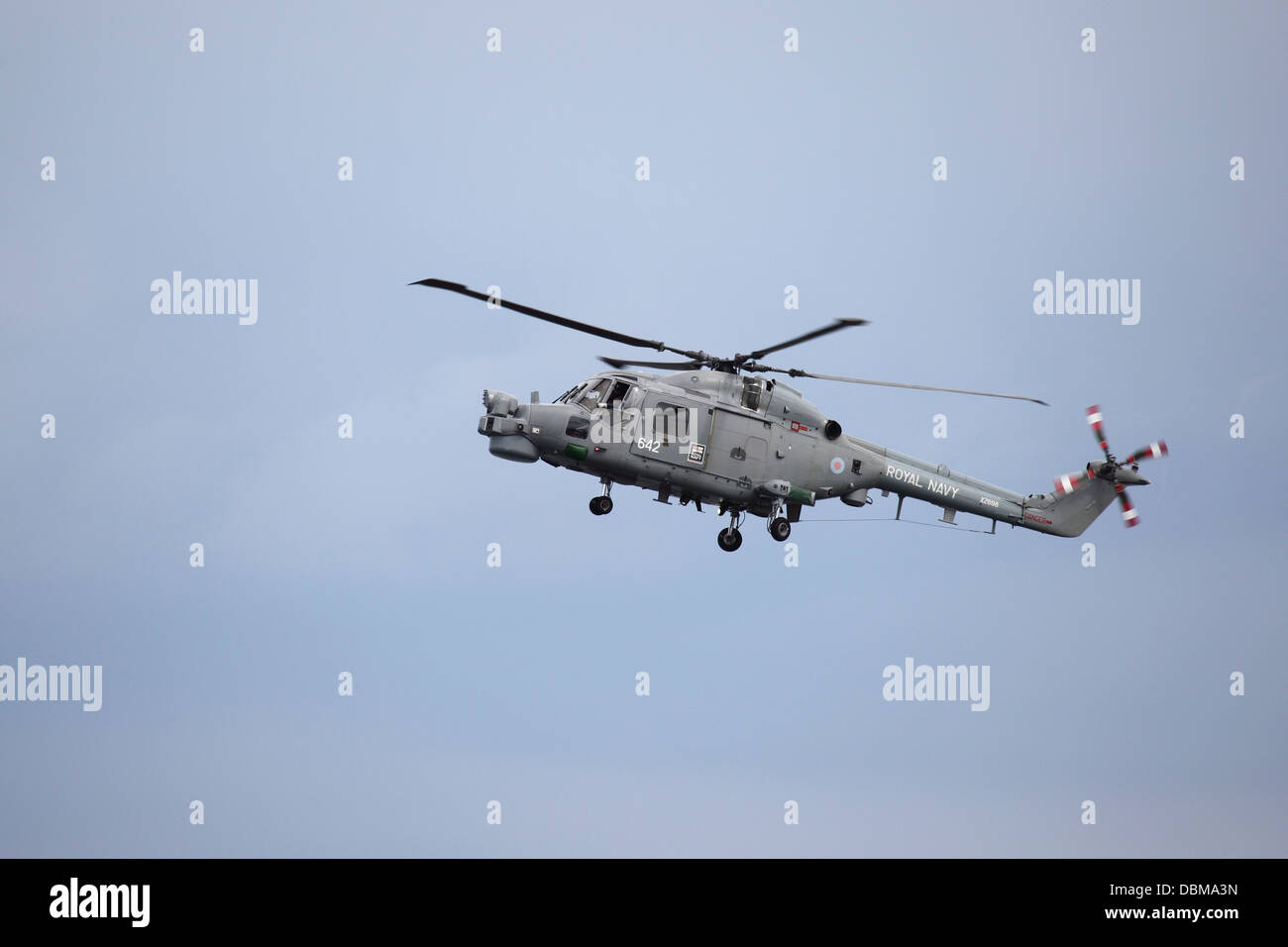 La Royal Navy Westland Lynx HMA8 hélicoptère au 2013 Sunderland International Airshow. Banque D'Images