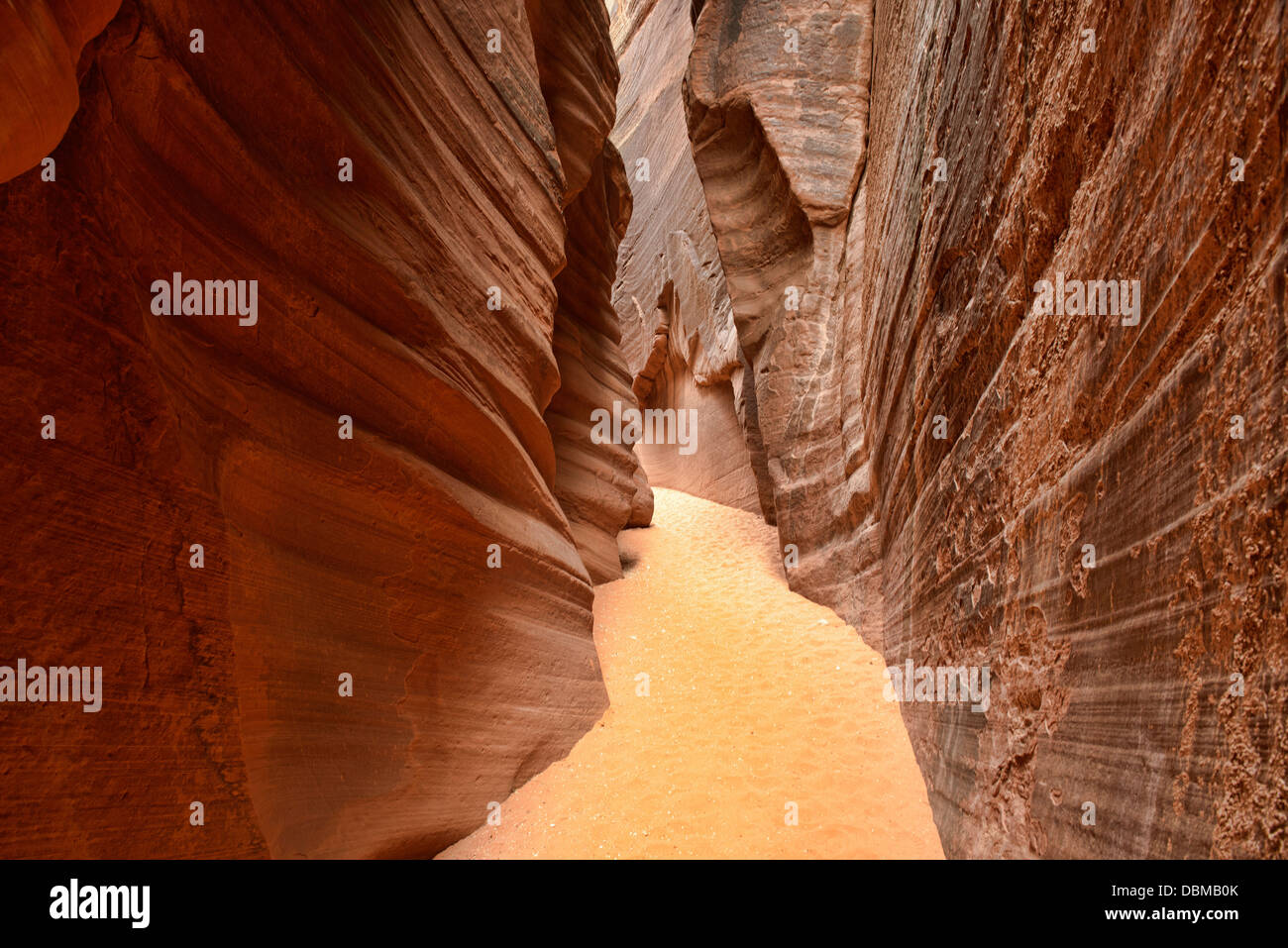 À l'intérieur du ravin de daim canyon fente, Kanab, Utah Banque D'Images