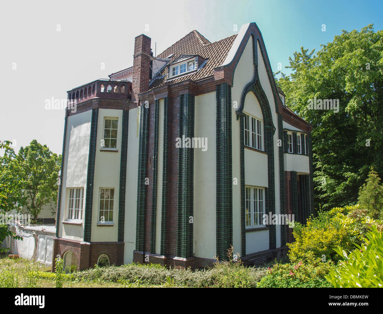 Haus Behrens à Kolonie Kuenstler colonie d'artistes de Darmstadt Allemagne Banque D'Images