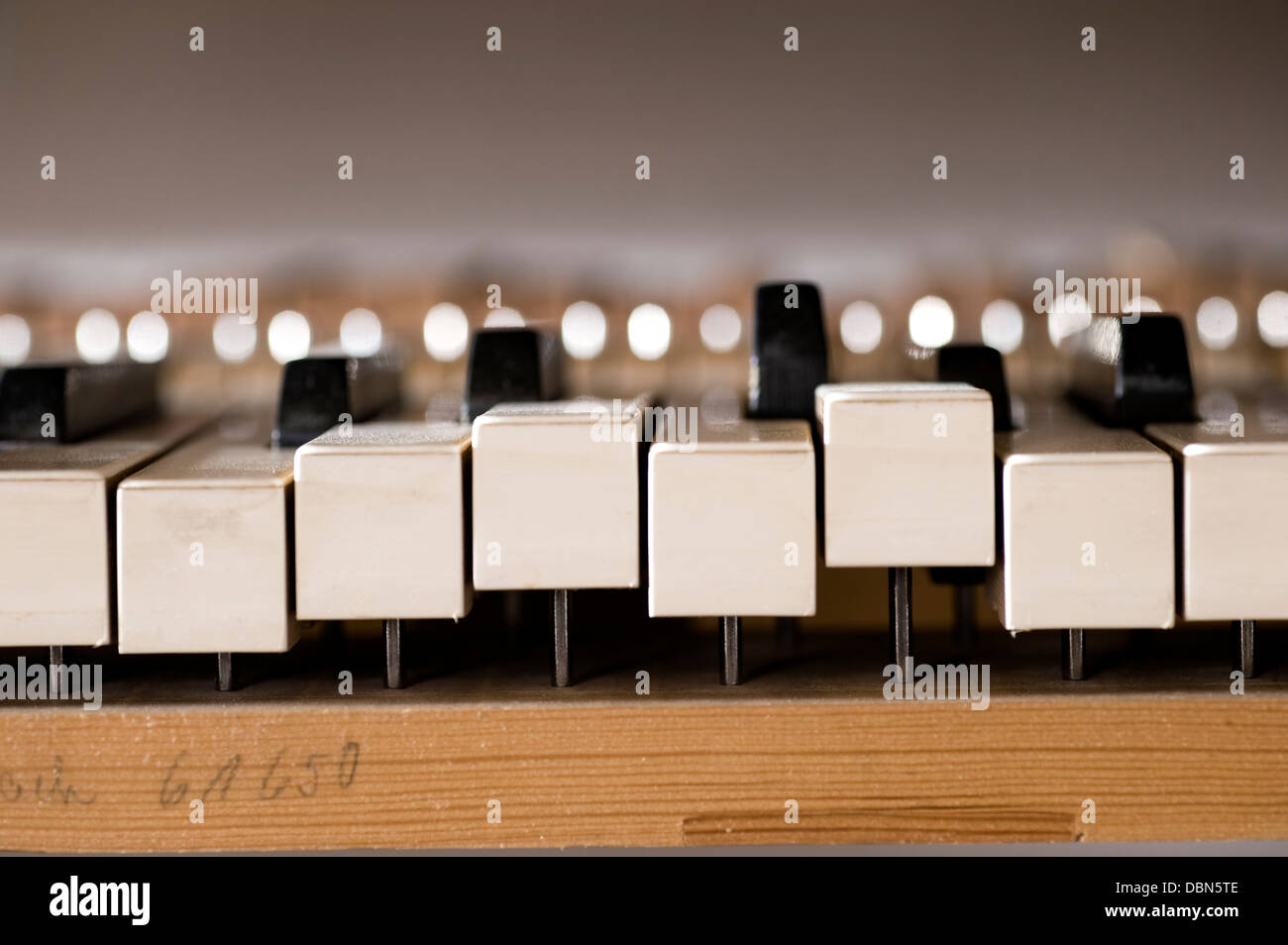 Touches de piano, close-up, Regensburg, Bavière, Allemagne Banque D'Images